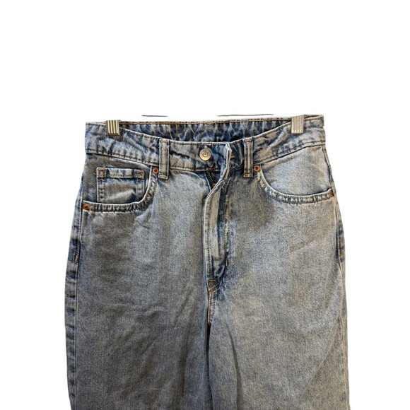 H&M‎ Divided Womens Wide Leg Denim Jeans Size 2 Blue - Picture 6 of 8
